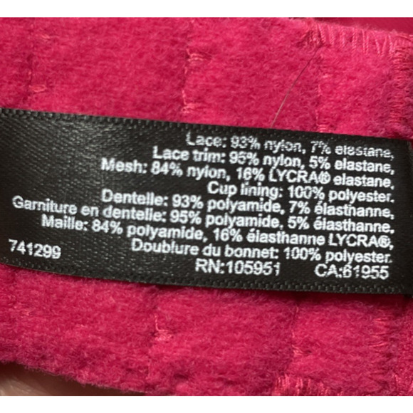 Natori Feathers Underwire Bra Womens 34DD Raspberry Full Figure Contour 741299 - Picture 4 of 5